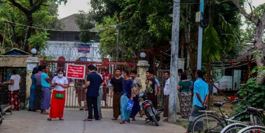 Sittwe Prison pictured on November 17.