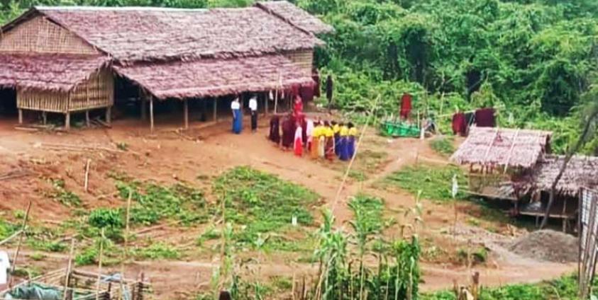 The Khamaung Taw free school is located in the Ann Township village of the same name. (Photo: CJ)