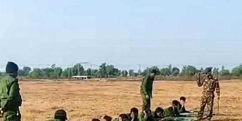 Online footage of Rohingya Muslim youths undergoing military training