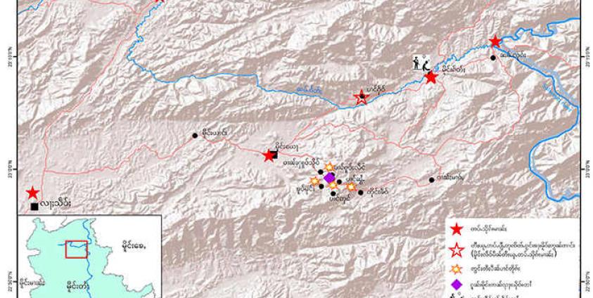 Map of Mong Jet village Lashio Township by SHRF