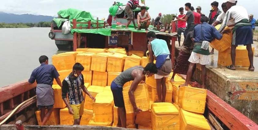 The Maungdaw border trade centre. (Photo: Arakan State Chamber of Commerce and Industry)