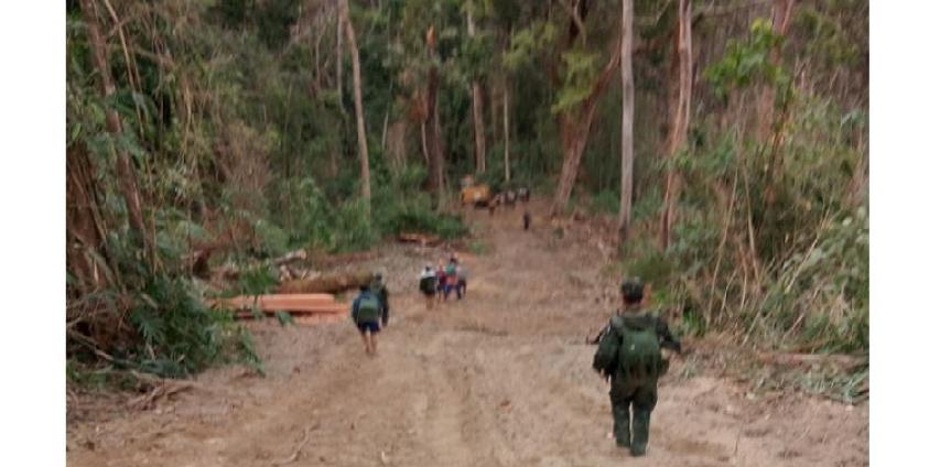 NMSP troops making rounds in the forest area (Photo – NMSP)