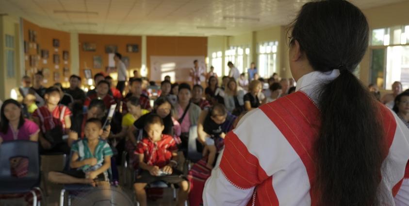 Karen CSOs held a praying ceremony to mark  the one-month death anniversary of community leader Saw O Moo