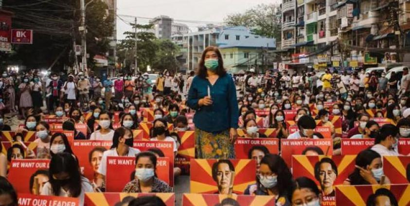 A hundred days on from the military coup that ended Myanmar's brief dalliance with democracy, three women tell AFP about their lives and their struggle, living between anger and hope. Photo: AFP