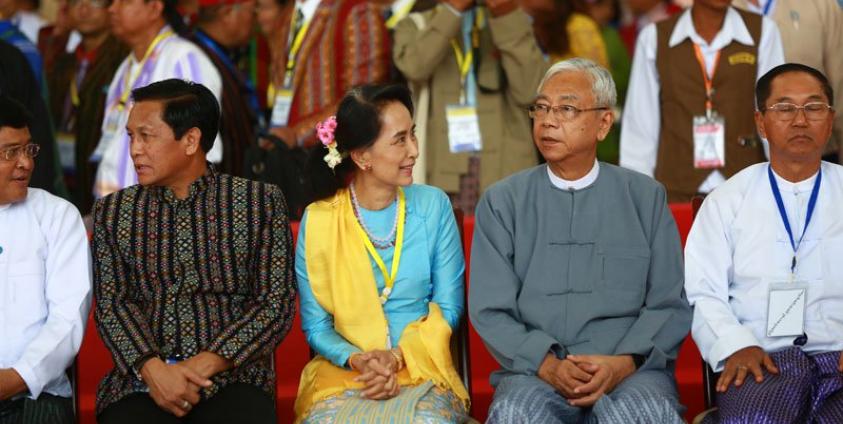 (FILE) - Myannar president Htin Kyaw, member of the National League for Democracy (NLD) party. Photo: Hong Sar/Mizzima