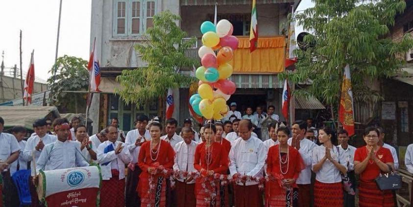 Arakan League for Democracy opens its township office in Minbya on March 27