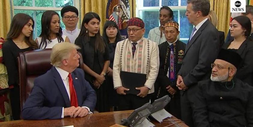 Rev. Dr. Hkalam Samson, president of the Kachin Baptist Convention, also thanked Trump.