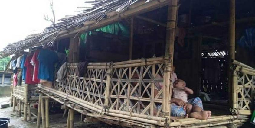 Pelpadon IDP camp in Arakan State’s Ann Township. (Photo: CJ)