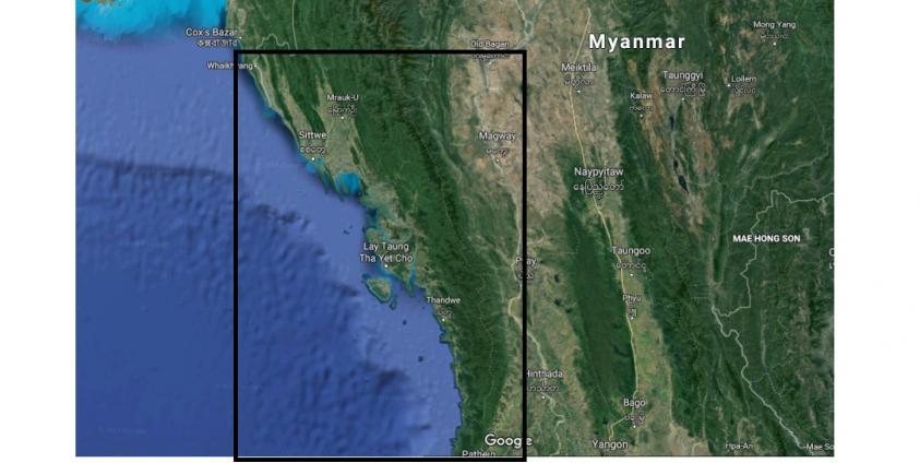 Rakhine State, western Myanmar (Photo-Google Map)