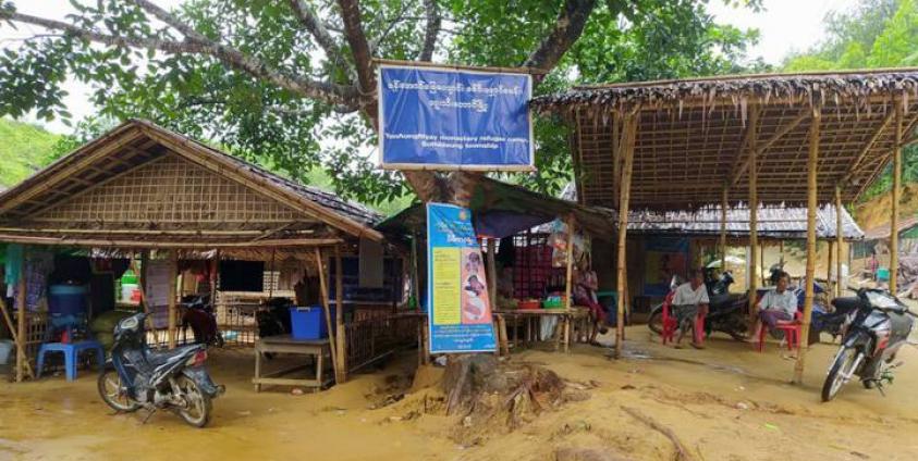 Yanaungmyay IDP camp in Buthidaung town. (Photo: Sarpay Uyin [Literature Garden] – Buthidaung)