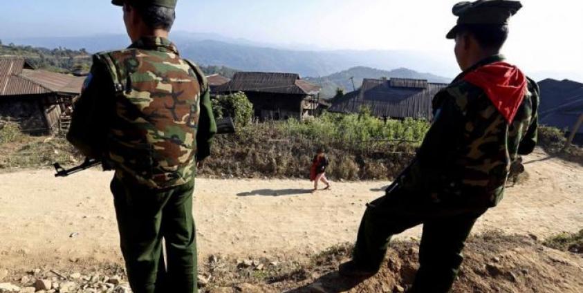 Soldiers of the Ta-ang National Liberation Army (TNLA). Photo: Nyein Chan Naing/EPA