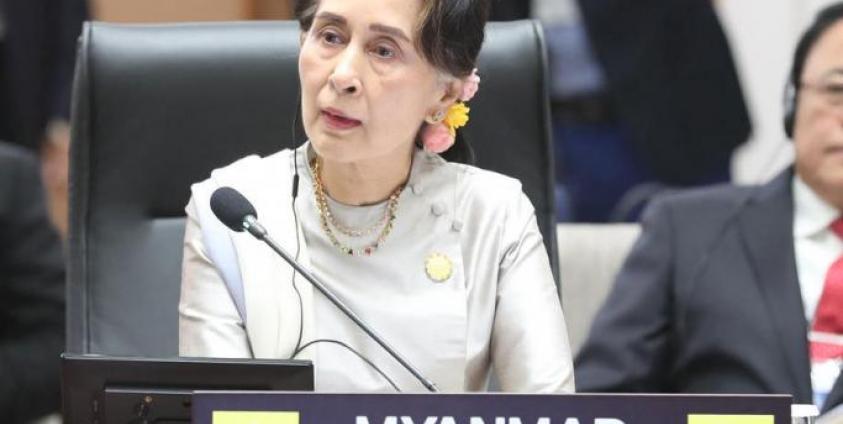 Myanmar State Counsellor Aung San Suu Kyi. Photo: EPA