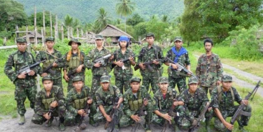 A file photo of an Arakan Army unit from the group’s Facebook page.