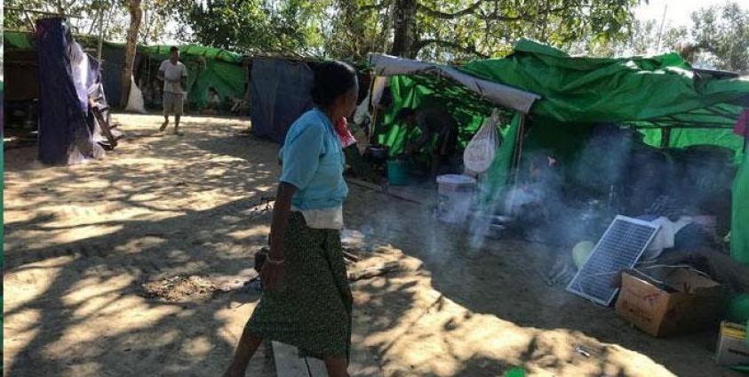 IDPs camp in Rakhine State. Photo: Aye Chan Khaing/Mizzima