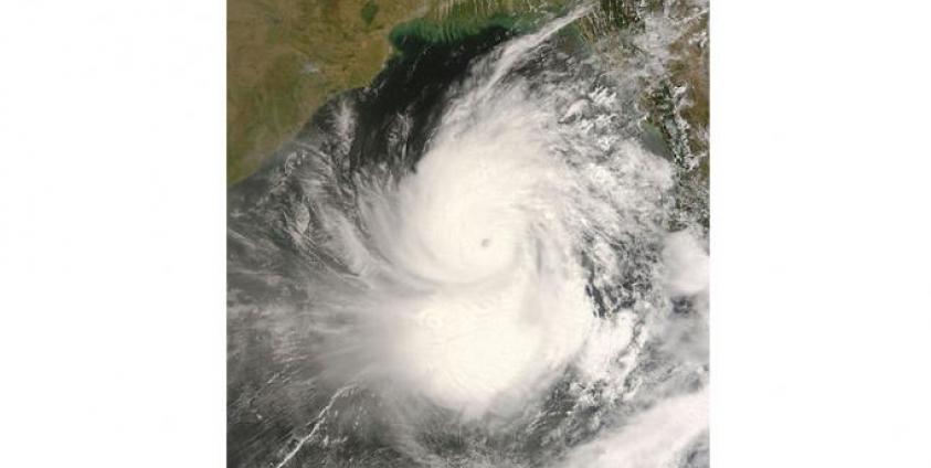 Cyclone Nargis approaching landfall in Myanmar. Photo: Wikipedia