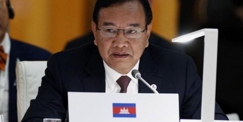 Cambodia’s Foreign Minister Prak Sokhonn. Photo: Javier Lizon / POOL / AFP)