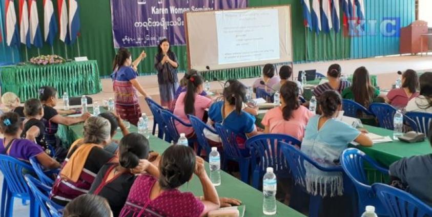 Karen women seminar at Lay Wah, Pa-an district, Karen State, October 2019