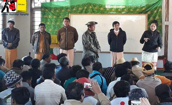 Tatmadaw soldiers were seen at the public consultation in Panglong