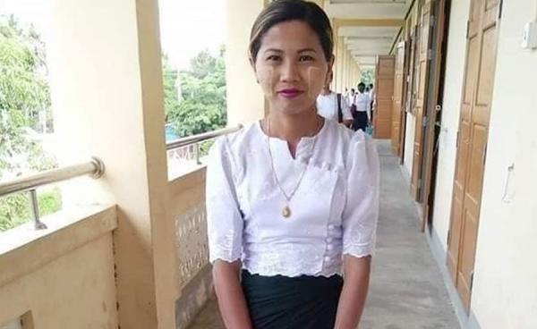 အသတ်ခံရပြီး သေဆုံးခဲ့ရသည့် ဆရာမ ဒေါ်နှင်းယုနွယ်။ ဓာတ်ပုံ - မေယုဝတီ။