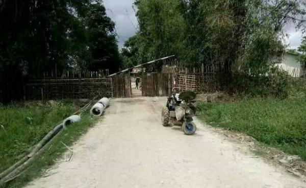 A military checkpoint in Shan State