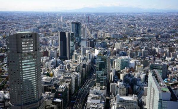 Buildings are seen from an observation deck in Tokyo, Japan. Photo: EPA