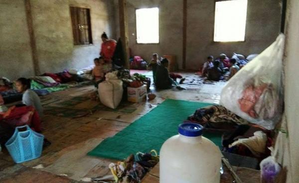 Photo SHAN- one of the displaced camps in Namtu Township