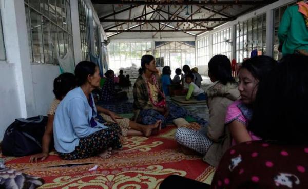 (File) Rakhine ethnic people, who fled from conflict areas, gather at the Dam Mar Yar Ma Monastery temporary camp in Dyi NyaWaddy Ward, Sittwe, Rakhine State, Myanmar, 29 December 2019. Photo: Nyunt Win/EPA