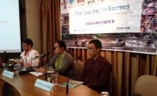 Press Conference: The Long Road to Recovery: Ethnic and Community-Based Organisations Leading the Way to Better Health in Eastern Burma, at FCCT 19 February 2015 (Photo-U Soe Aung)