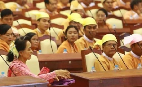 Aung San Suu Kyi, the Burma’s State Counselor and the leader of the ruling party the National League for Democracy (NLD).