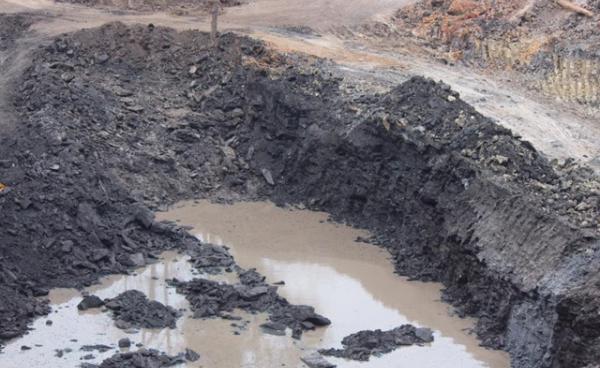 Coal mining site in Mong Kung Township