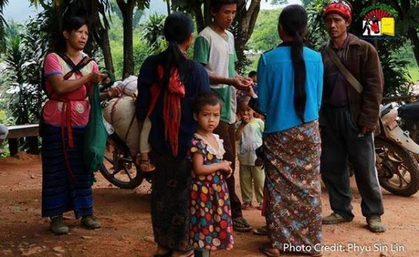 The fleeing residents who have arrived in Namtu