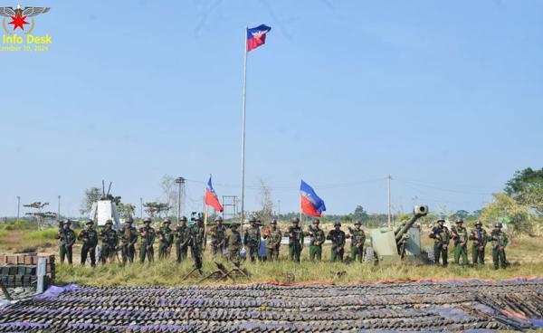 The AA seized control of the military regime’s Border Guard Force Battalion No. 5 in Maungdaw on December 8. (Photo: AA Info Desk)