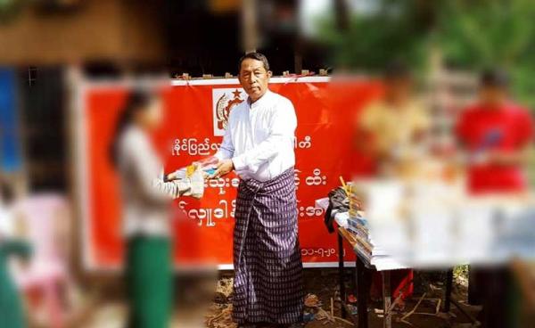 The ALP’s Lt-Col Khaing Paw Lin is seen in Sittwe.