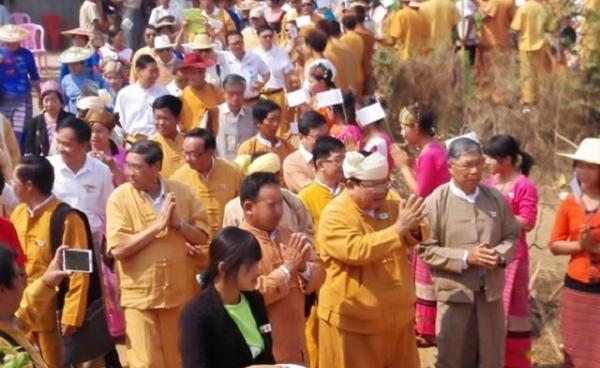 The Shan Nationalities League for Democracy (SNLD) campaign during the 2015 general election.