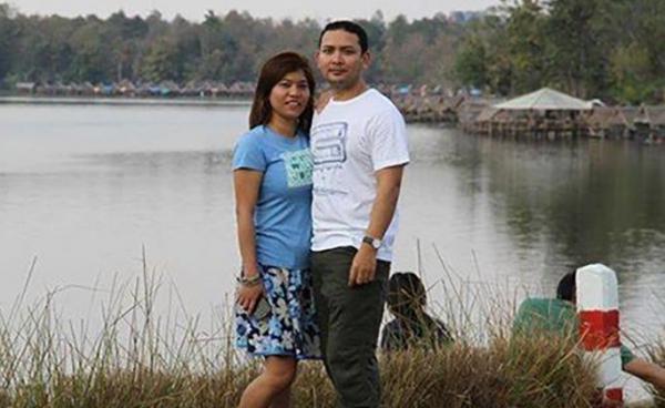 AA Chief of Staff Maj. Gen. Tun Myat Naing and his wife Hnin Zar Phyu (Photo – Hnin Zar Phyu Facebook)