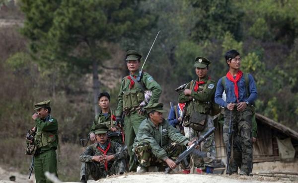 The new book Tracking the Transition covers an important juncture in Myanmar's drive for peace - Soldiers of the Ta'ang National Liberation Army (TNLA) in Myanmar's northern Shan State. Photo: Ye Aung Thu/AFP