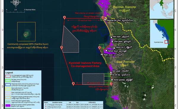 Kyun Nantha, a proposed marine protected area off the coast of Arakan State. Photo: WCS Myanmar