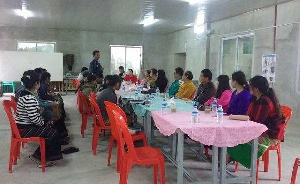 Members of the Shan Literature and Culture Association from Sagaing Region meet with southern Shan State branch in Taunggyi. (Photo – Noon Mo)