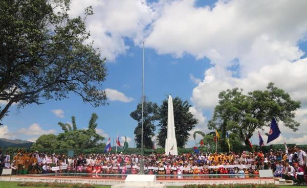 Participants attend the National Ethnic Youth Conference that took place last July in Panglong.