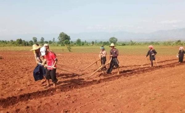 Farmers Protest Land Grabs In Siseng Township Southern Shan State 