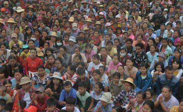 Mass rally held in Shwebo and Tabayin on February 2nd