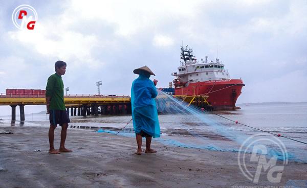 A jetty constructed as part of a Chinese-invested project in Kyaukphyu