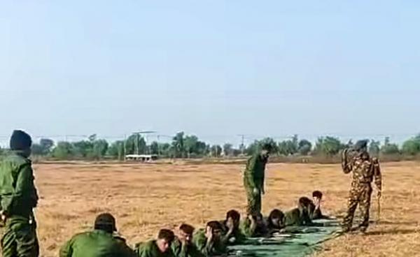 Online footage of Rohingya Muslim youths undergoing military training