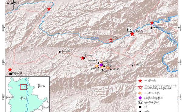 Map of Mong Jet village Lashio Township by SHRF