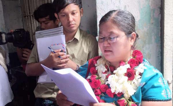 Daw Ohn Hla, chairperson of Karen Women Union (Photo: Daw Ohn Hla)