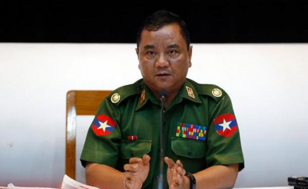 Myanmar Army spokesman Brigadier General Zaw Min Tun. Photo: EPA Myanmar Army spokesman Brigadier General Zaw Min Tun. Photo: EPA