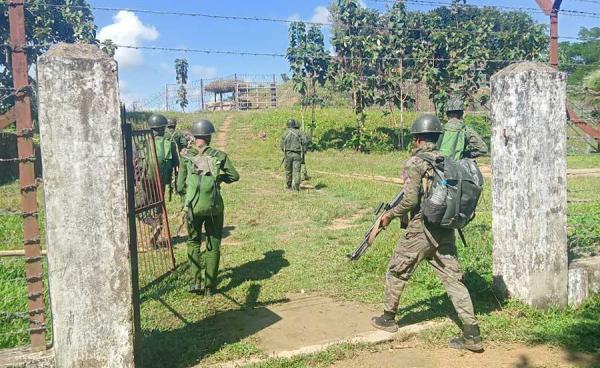 AA troops seen in captured Kahtihla outpost in Buthidaung Township on November 21st (Credit- AA Info Desk)