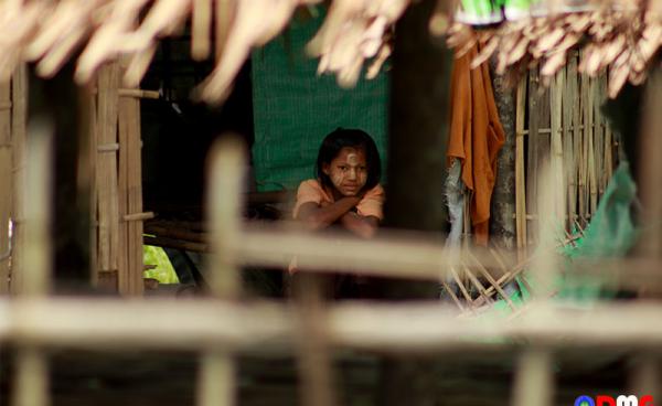 A displacement camp in Arakan State.