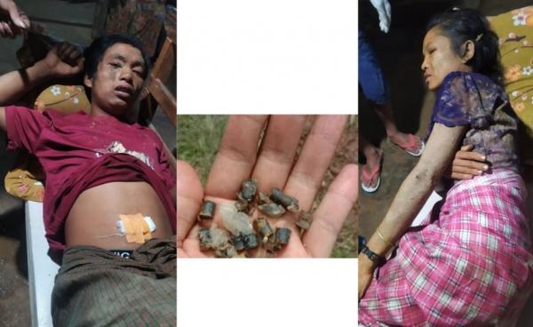 A man and woman were injured after stepping on a landmine at Kyautme