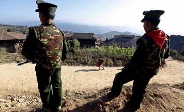 Soldiers of the Ta-ang National Liberation Army (TNLA). Photo: Nyein Chan Naing/EPA